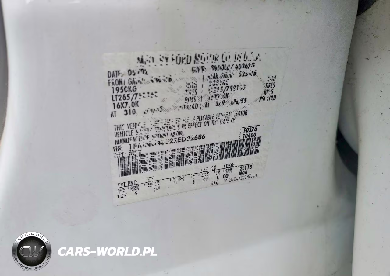 2002 Ford Excursion Limited VIN:1FMNU43S22ED22686 - 13