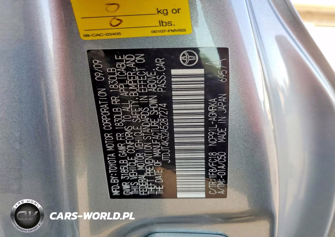 2010 Toyota Yaris Base VIN:JTDJT4K32A5287274 - 12