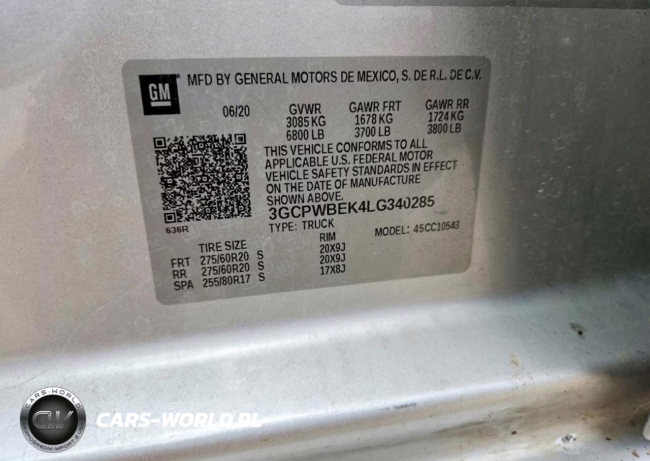 2020 Chevrolet Silverado C1500 Custom VIN:3GCPWBEK4LG340285 - 12