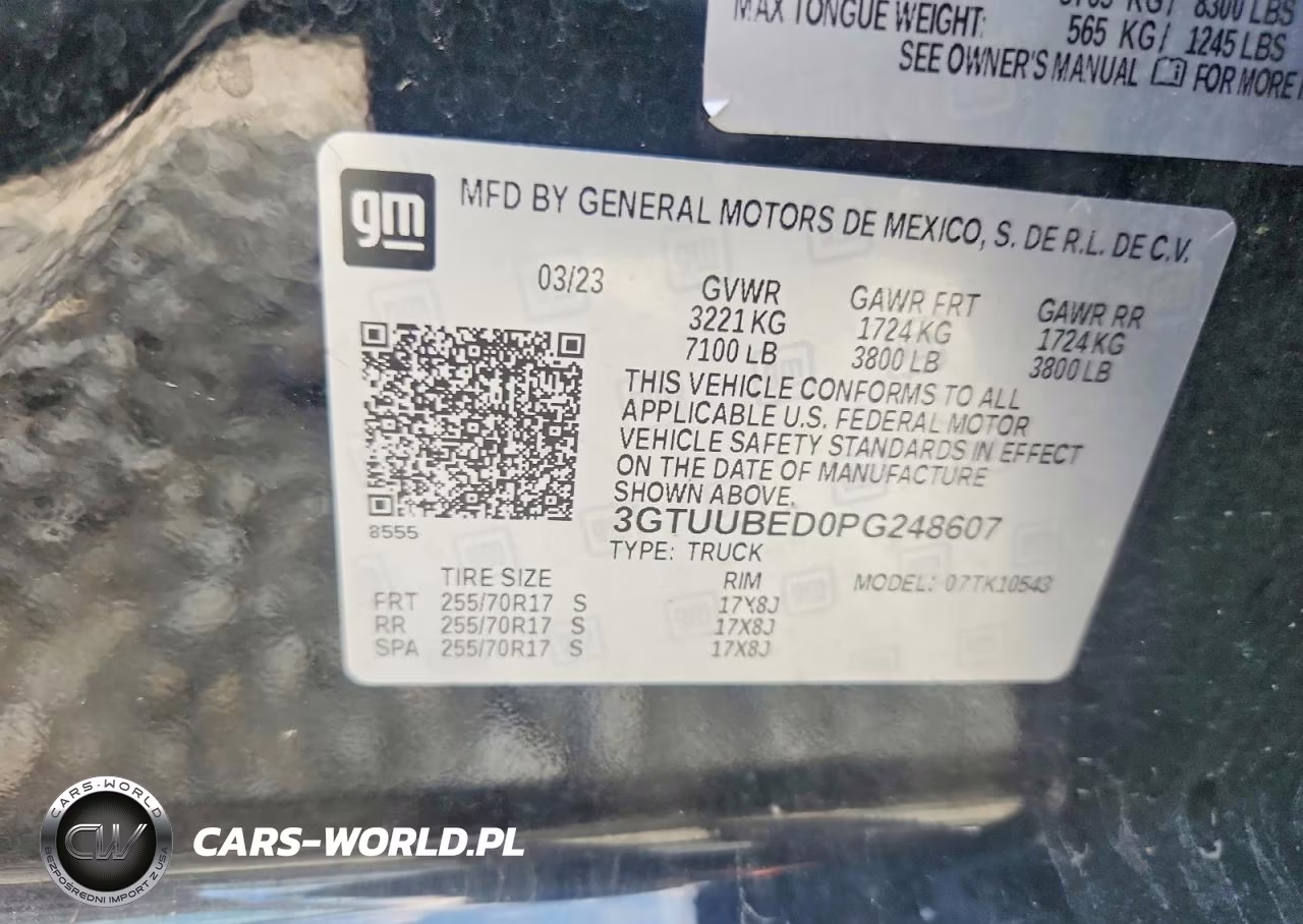 2023 GMC Sierra K1500 Sle VIN:3GTUUBED0PG248607 - 12