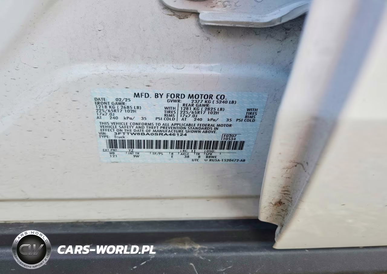 2025 Ford Maverick Xl VIN:3FTTW8BA0SRA46124 - 12