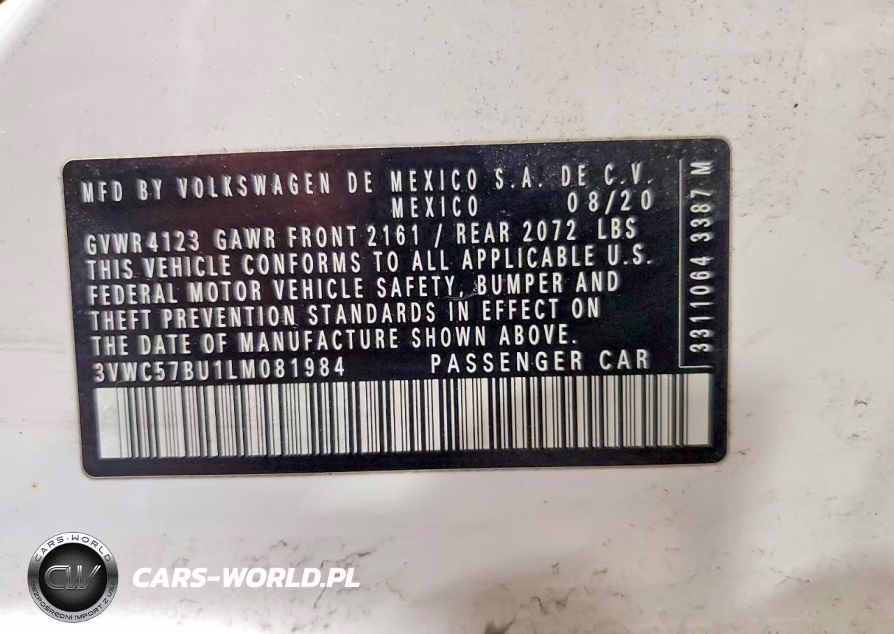 2020 Volkswagen Jetta S VIN:3VWC57BU1LM081984 - 12