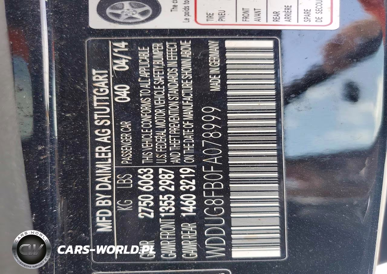 2015 Mercedes-Benz S 550 4Matic VIN:WDDUG8FB0FA078999 - 12