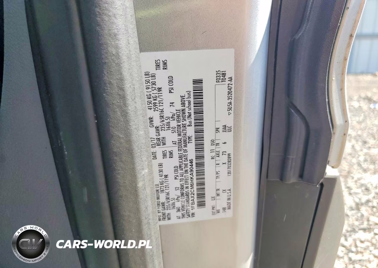 2017 Ford Transit T-350 VIN:1FBAX2CM6HKA90446 - 13