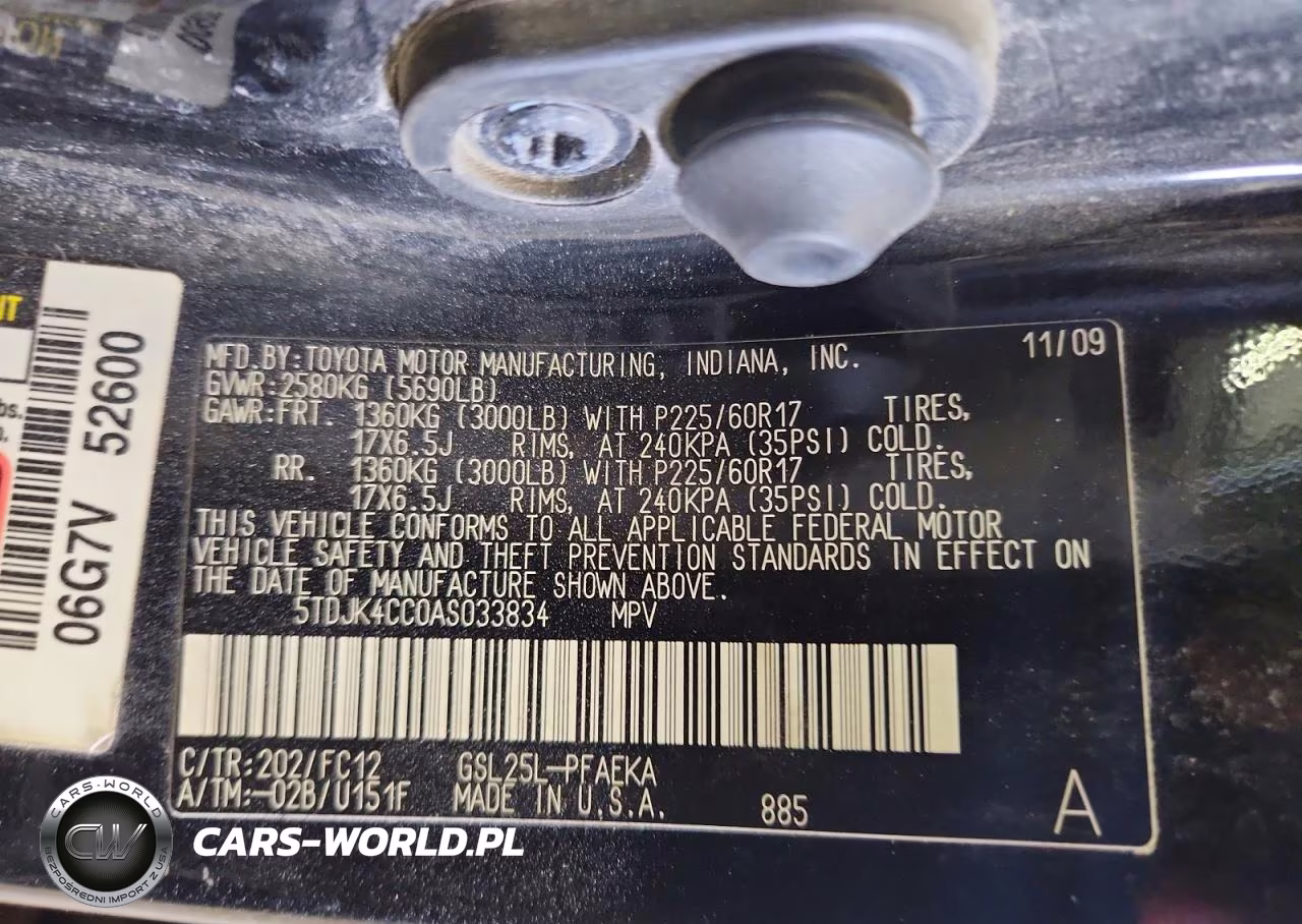 2010 Toyota Sienna Le VIN:5TDJK4CC0AS033834 - 13