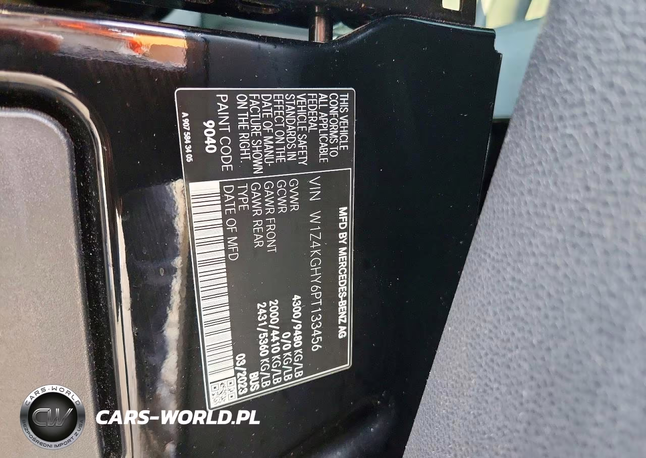 2023 Mercedes-Benz Sprinter 2500 VIN:W1Z4KGHY6PT133456 - 13