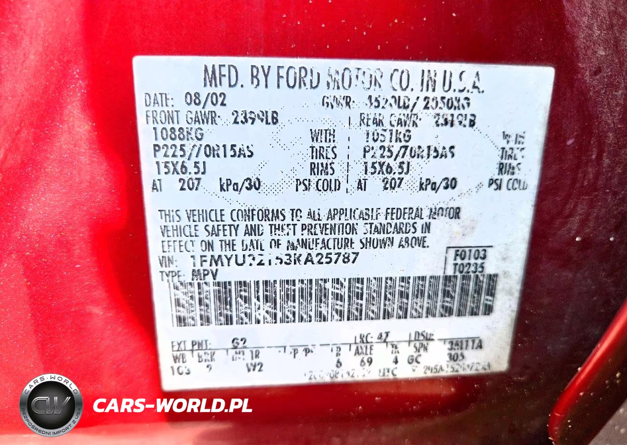 2003 Ford Escape Ltd VIN:1FMYU92153KA25787 - 14