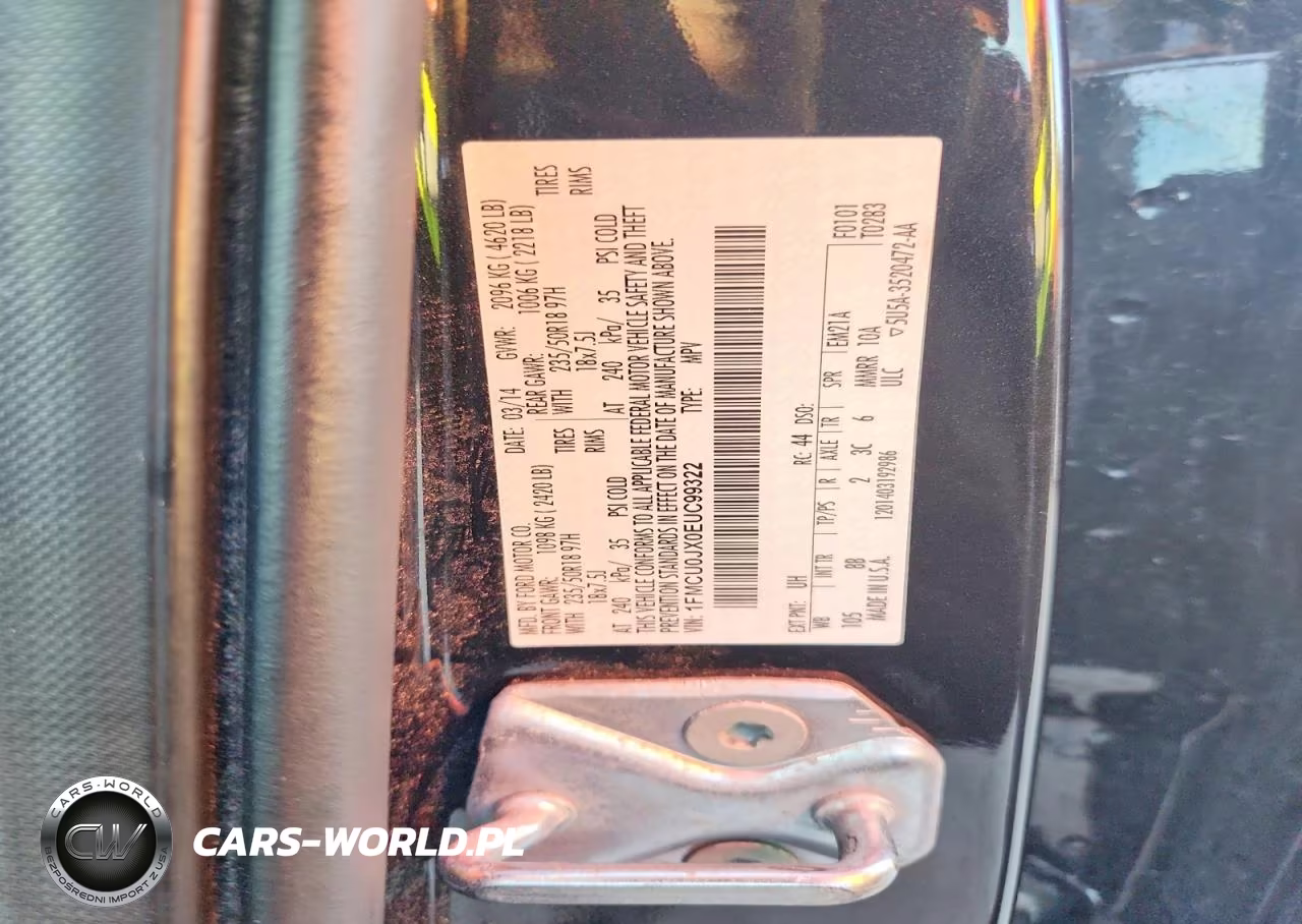 2014 Ford Escape Titanium VIN:1FMCU0JX0EUC99322 - 13