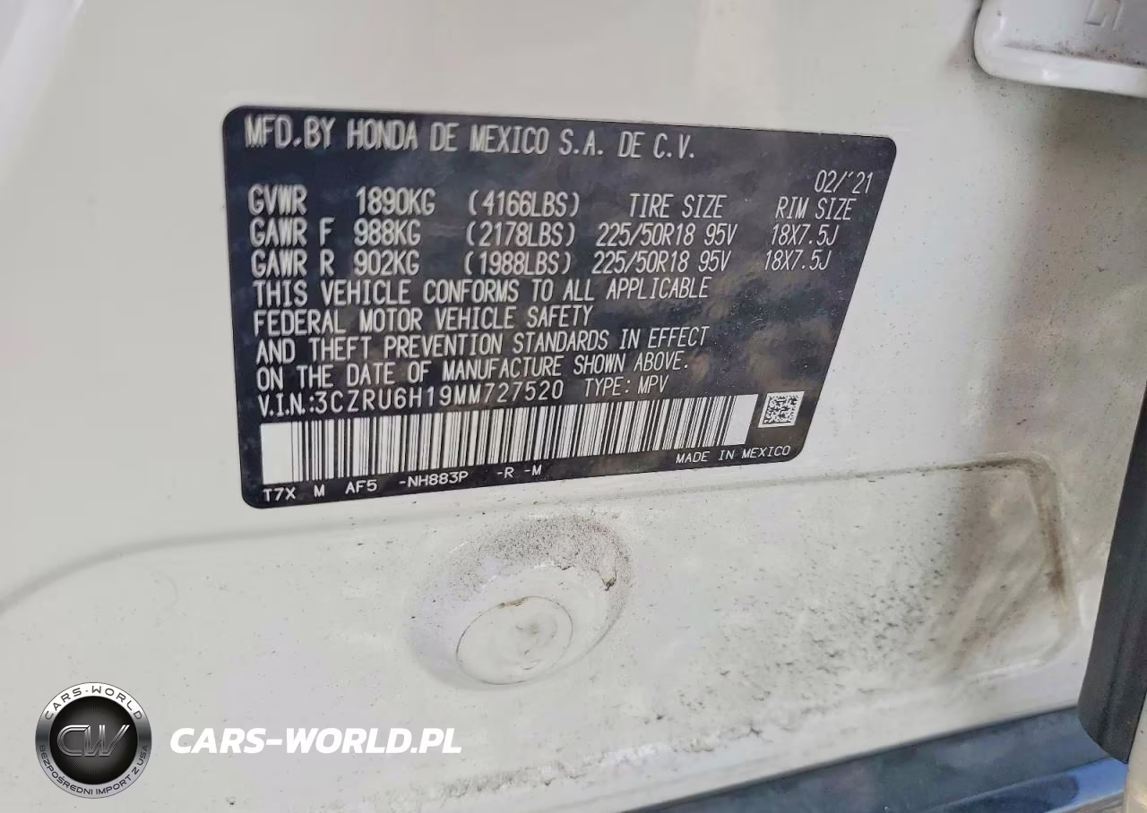 2021 Honda Hr-V Sport VIN:3CZRU6H19MM727520 - 13