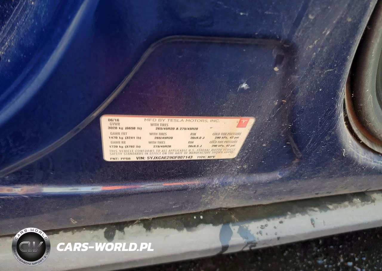2016 Tesla Model X VIN:5YJXCAE29GF007143 - 13