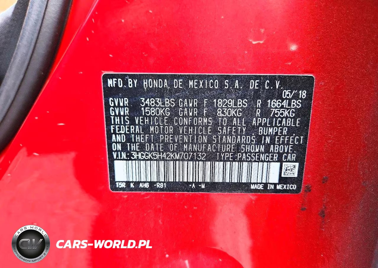 2019 Honda Fit Lx VIN:3HGGK5H42KM707132 - 12