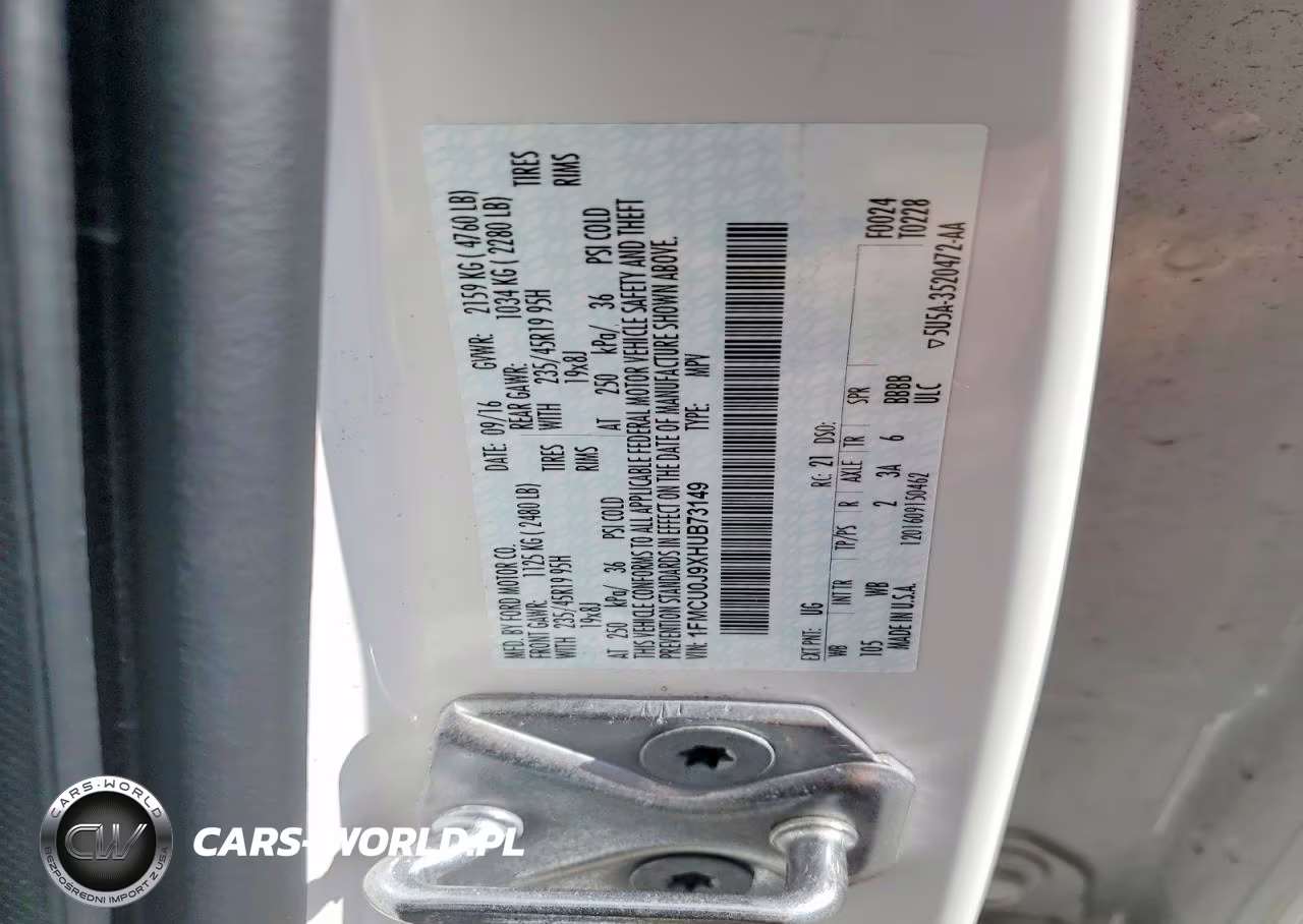2017 Ford Escape Titanium VIN:1FMCU0J9XHUB73149 - 13