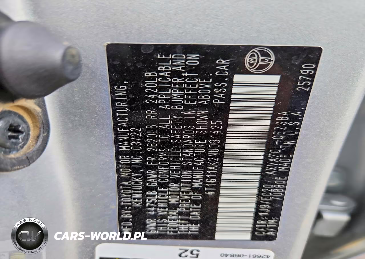 2022 Toyota Camry Se Nightshade VIN:4T1G11AK2NU031425 - 12