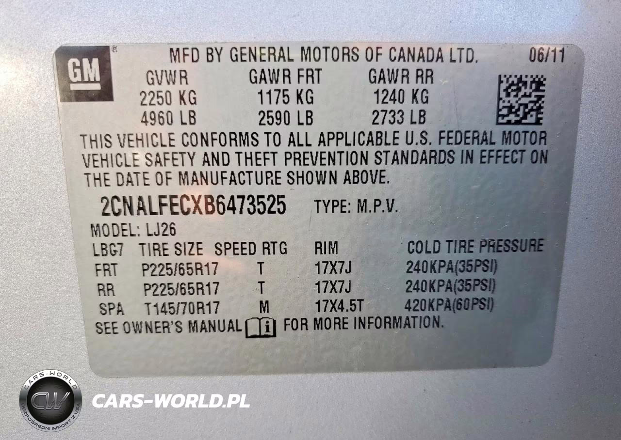 2011 Chevrolet Equinox Ltz VIN:2CNALFECXB6473525 - 14
