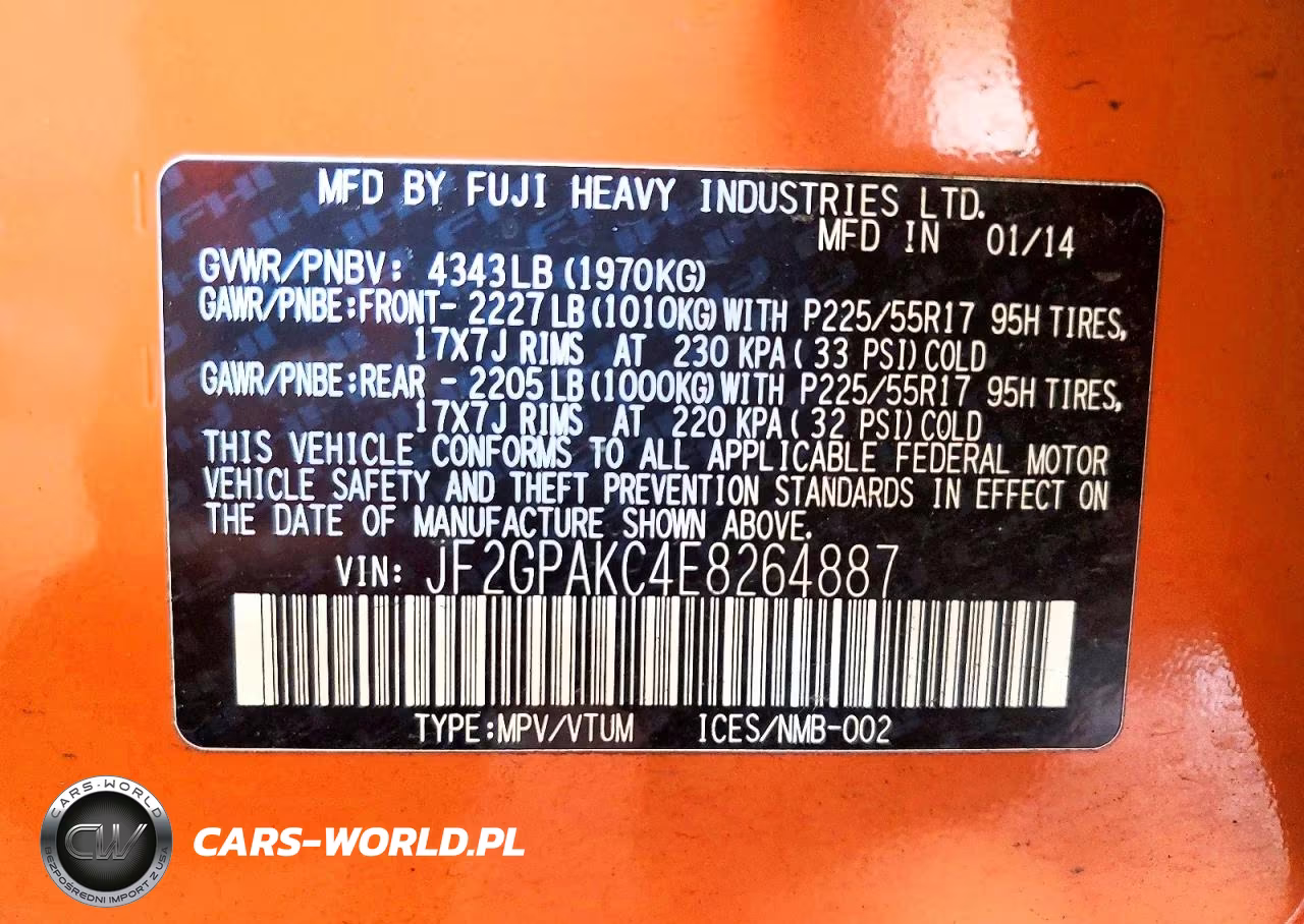 2014 Subaru Xv Crosstrek 2.0 Limited VIN:JF2GPAKC4E8264887 - 13