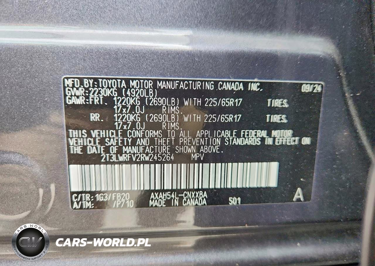 2024 Toyota Rav4 Le VIN:2T3LWRFV2RW245264 - 14