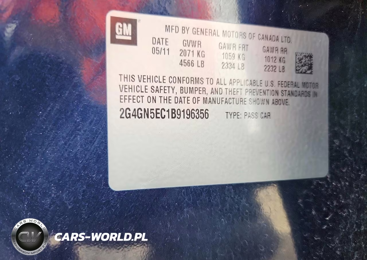 2011 Buick Regal Cxl VIN:2G4GN5EC1B9196356 - 12