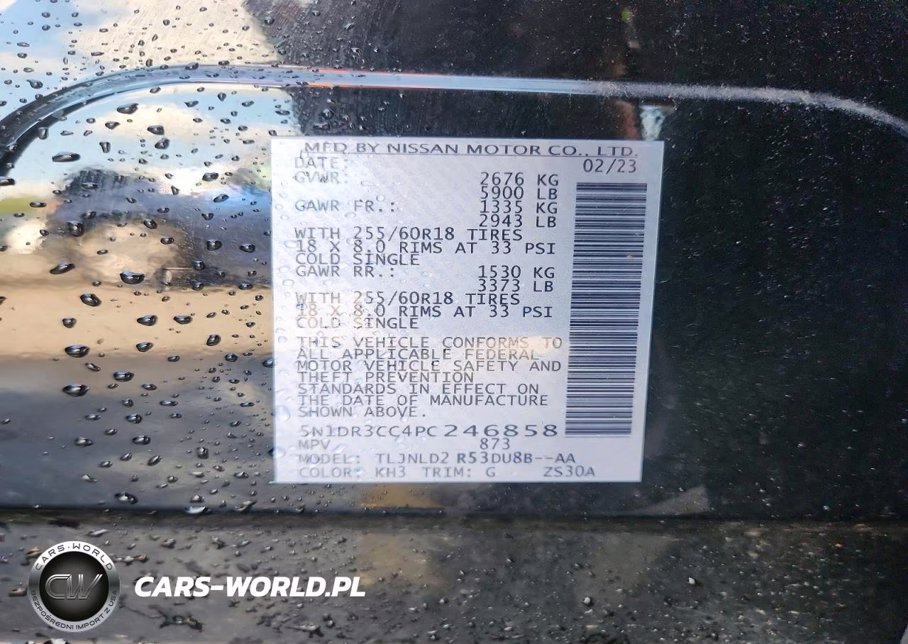 2023 Nissan Pathfinder Sl VIN:5N1DR3CC4PC246858 - 14