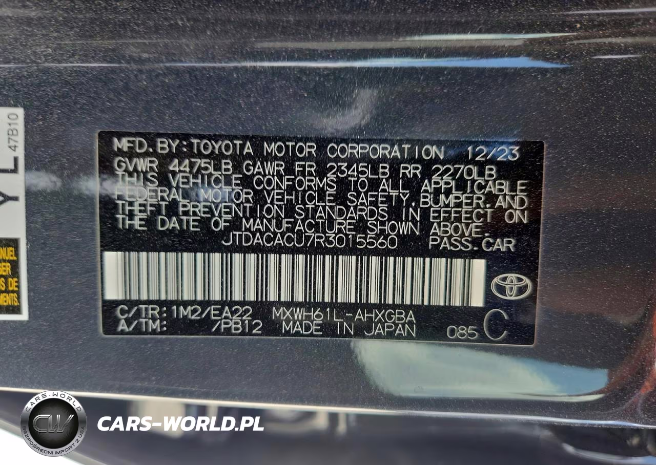 2024 Toyota Prius Prime Xse VIN:JTDACACU7R3015560 - 12