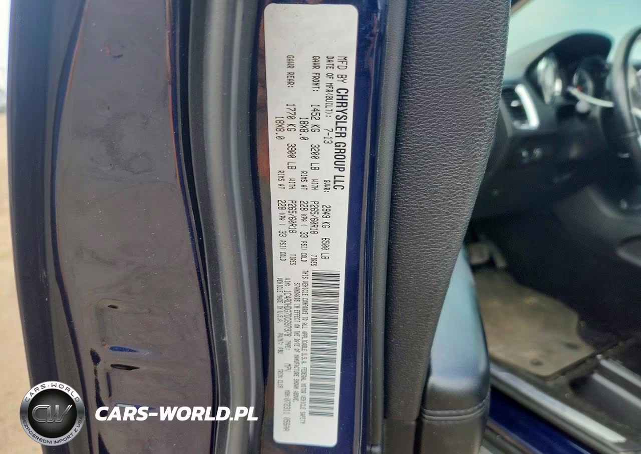 2013 Dodge Durango Crew VIN:1C4RDHDG7DC697978 - 13