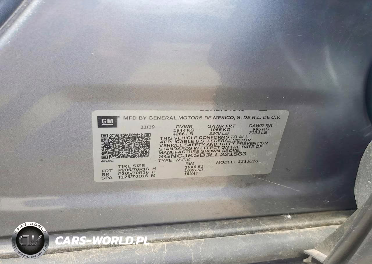 2020 Chevrolet Trax Ls VIN:3GNCJKSB3LL221563 - 13