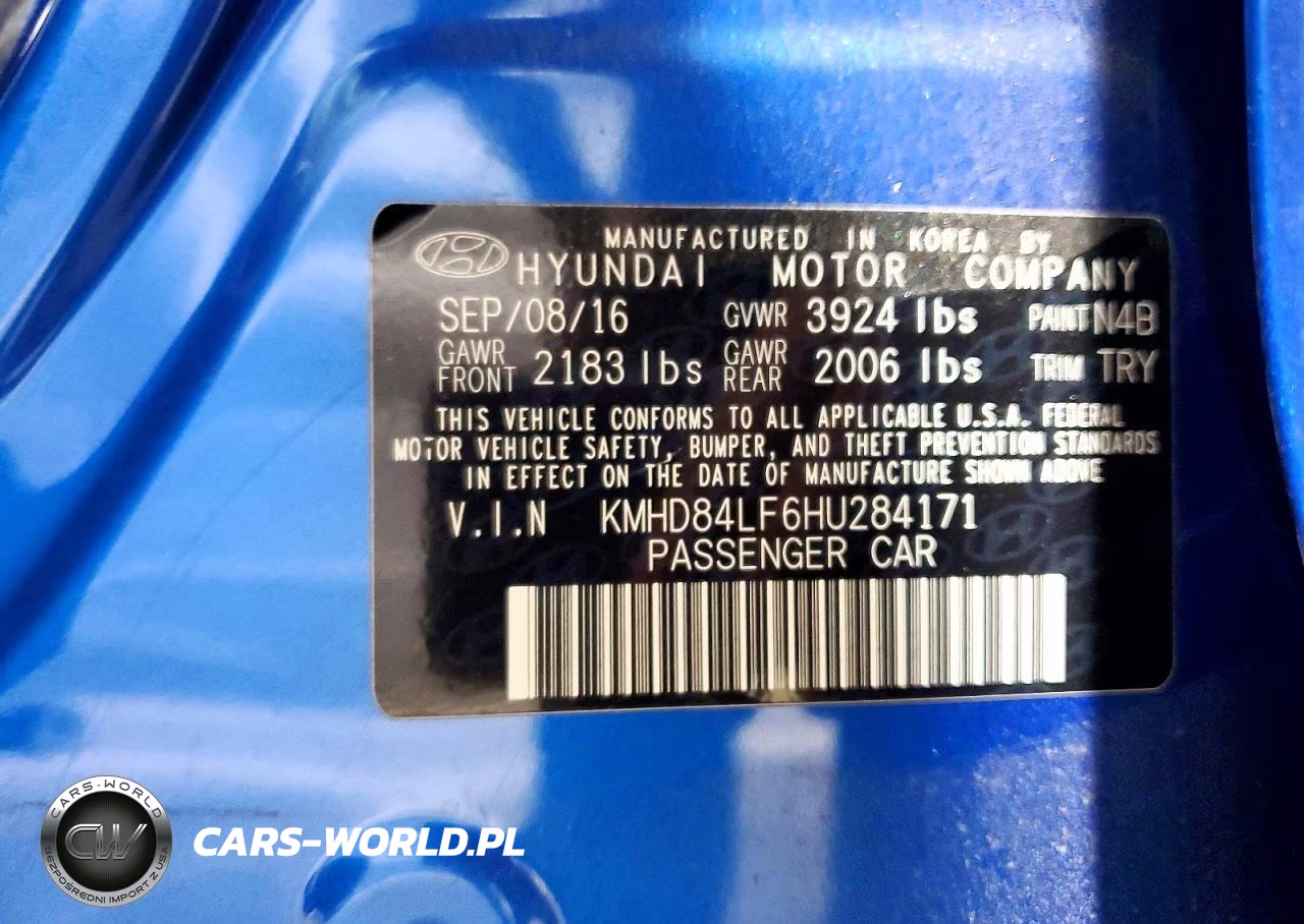2017 Hyundai Elantra Limited VIN:KMHD84LF6HU284171 - 12