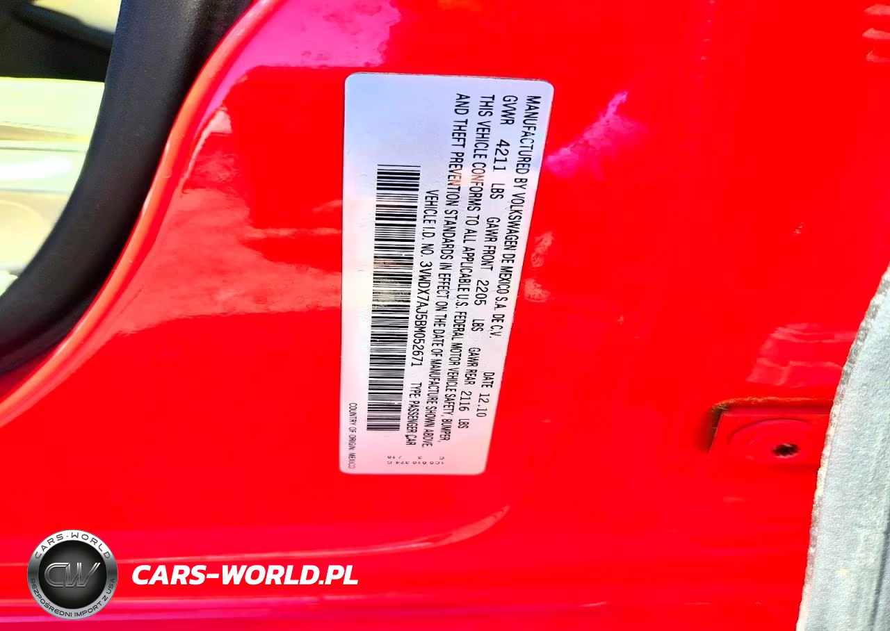 2011 Volkswagen Jetta Se VIN:3VWDX7AJ5BM052671 - 12
