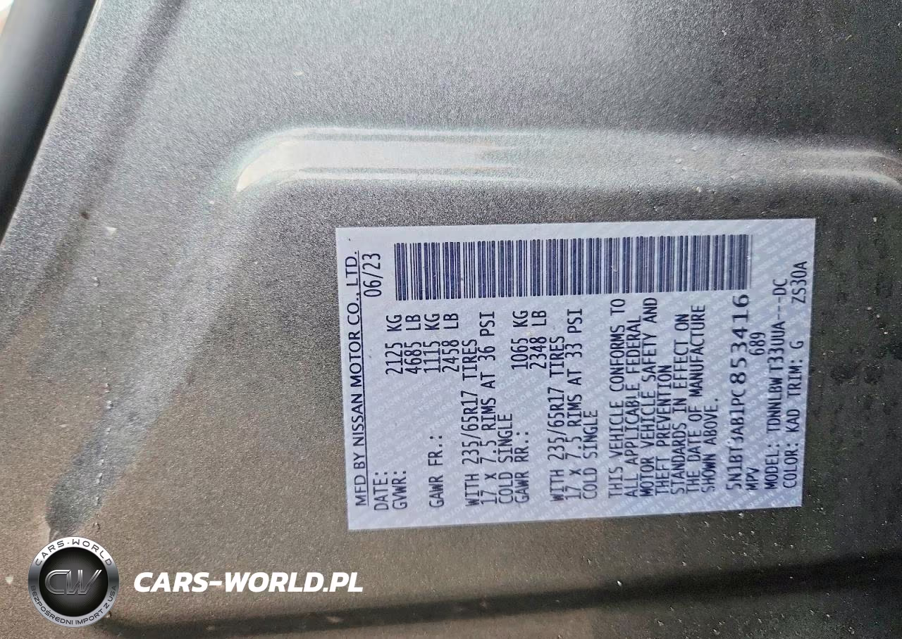 2023 Nissan Rogue S VIN:5N1BT3AB1PC853416 - 13