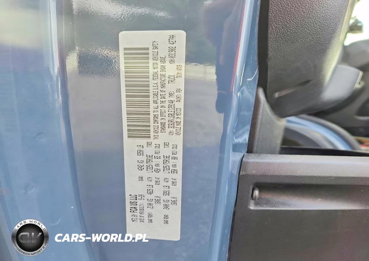 2020 Ram Promaster 3500 Delivery Van VIN:3C6URVJG8LE129140 - 13