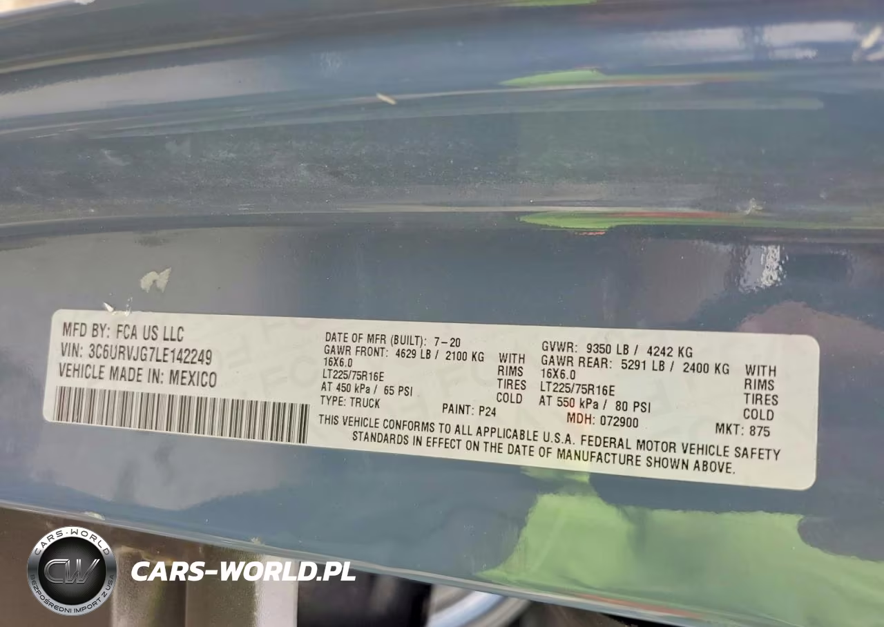 2020 Ram Promaster 3500 3500 High VIN:3C6URVJG7LE142249 - 13