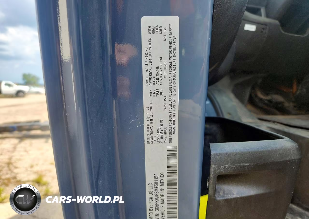 2021 Ram Promaster 3500 Delivery Van VIN:3C6FRVJG3ME501154 - 13