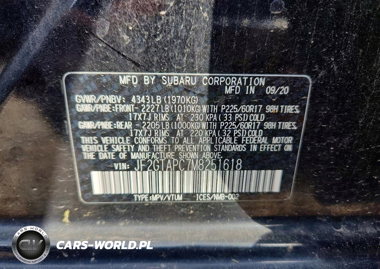 2021 Subaru Crosstrek Premium VIN:JF2GTAPC7M8251618 - 12