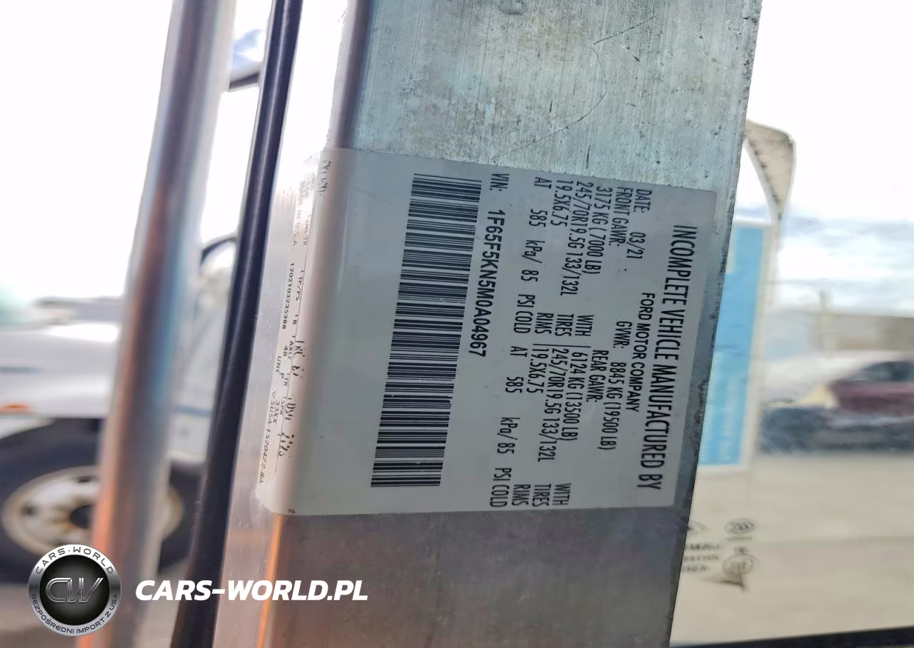 2021 Ford F59 Delivery Truck VIN:1F65F5KN5M0A04967 - 13