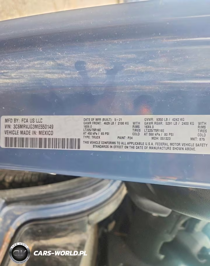 2021 Ram Promaster 3500 Delivery Van VIN:3C6MRVJG3ME550149 - 12