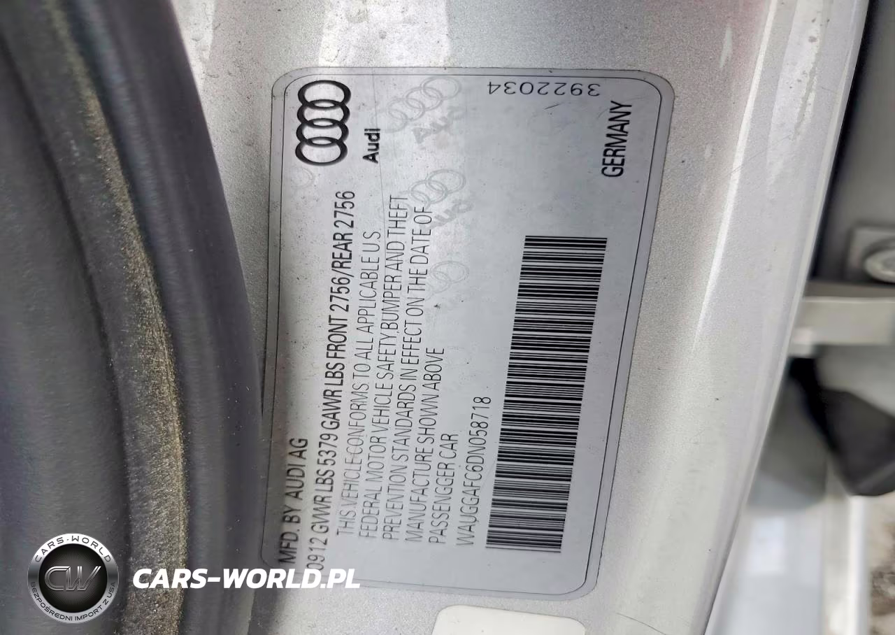 2013 Audi A6 Premium Plus VIN:WAUGGAFC6DN058718 - 12