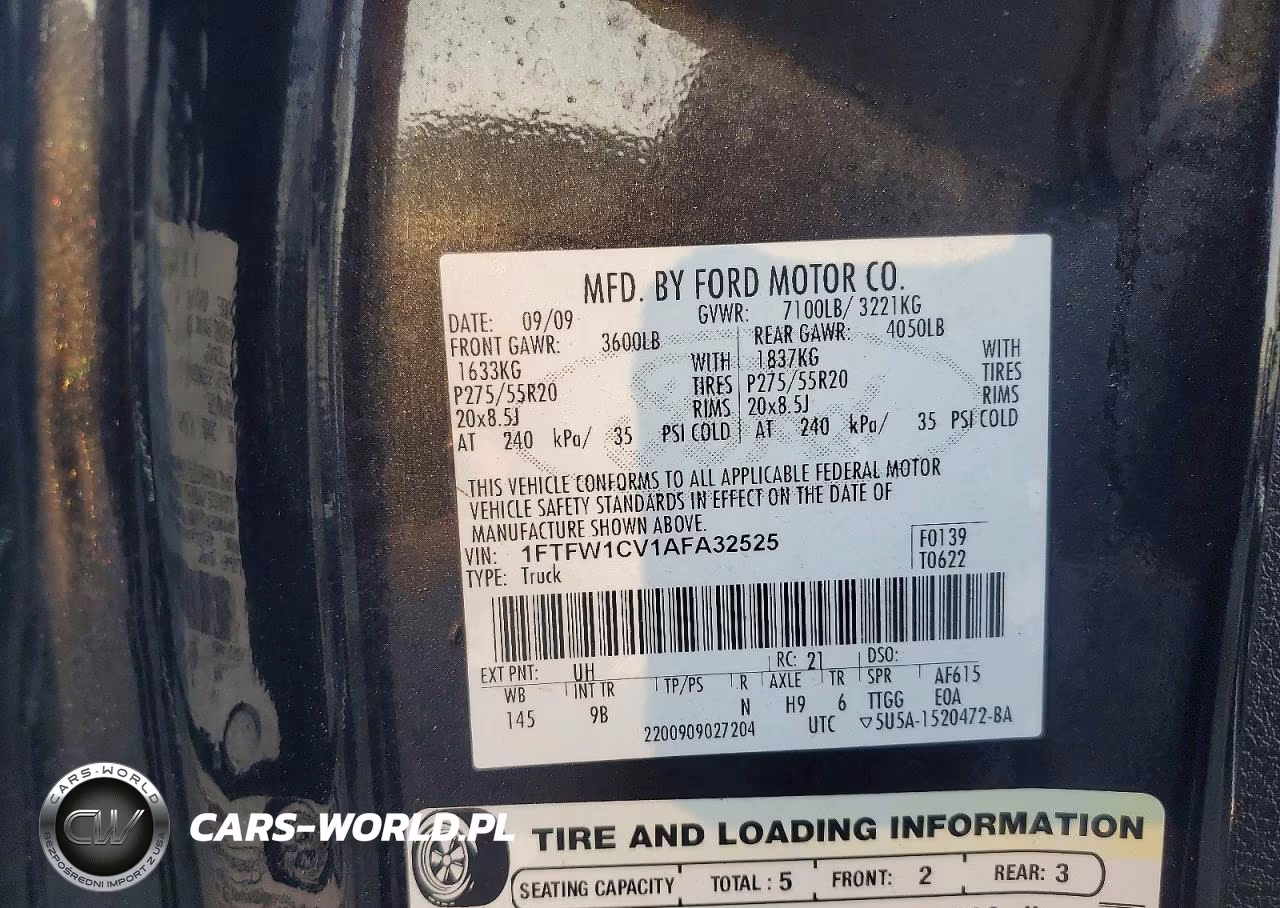 2010 Ford F150 Supercrew VIN:1FTFW1CV1AFA32525 - 12