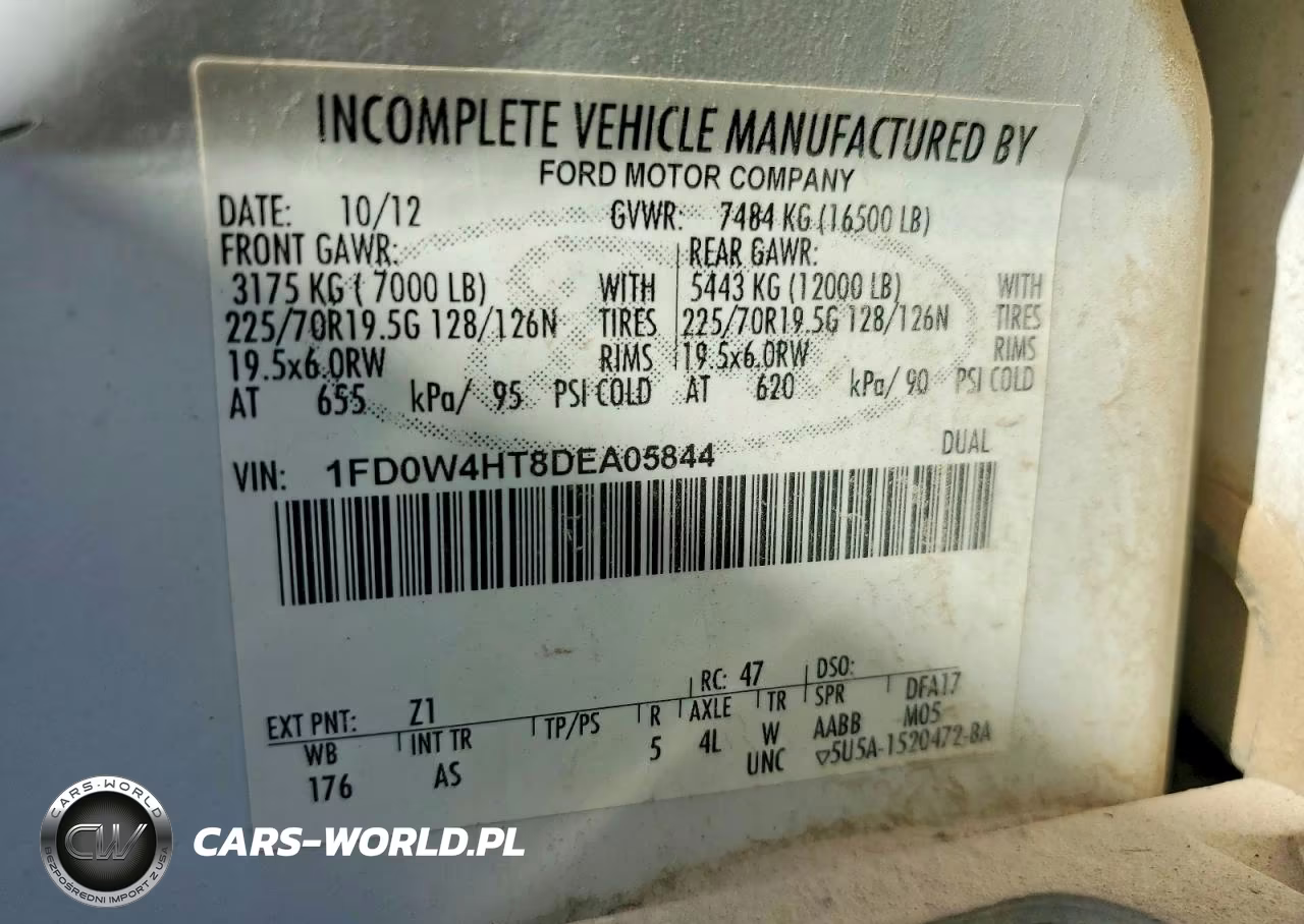 2013 Ford F450 Super Duty VIN:1FD0W4HT8DEA05844 - 12