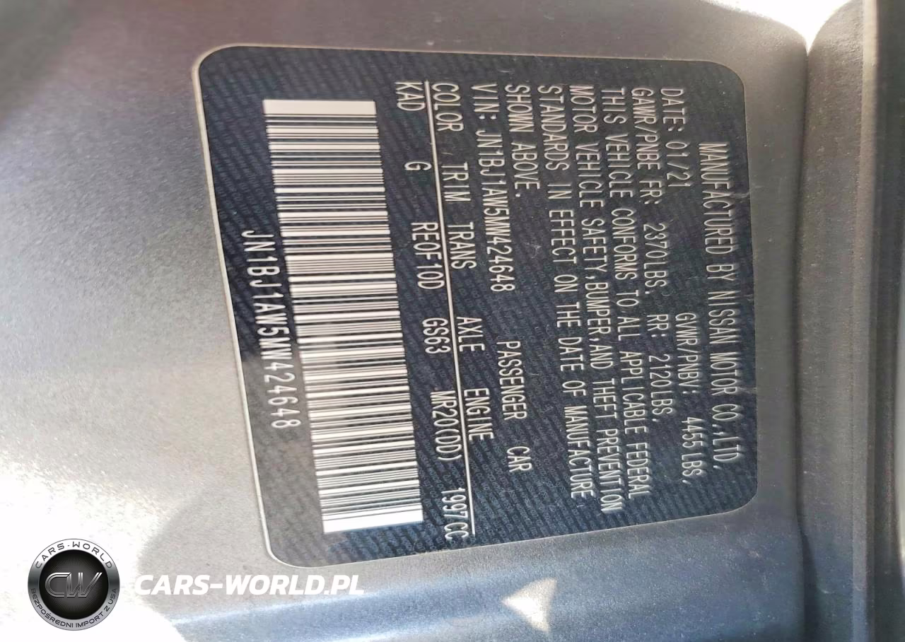 2021 Nissan Rogue Sport S VIN:JN1BJ1AW5MW424648 - 13