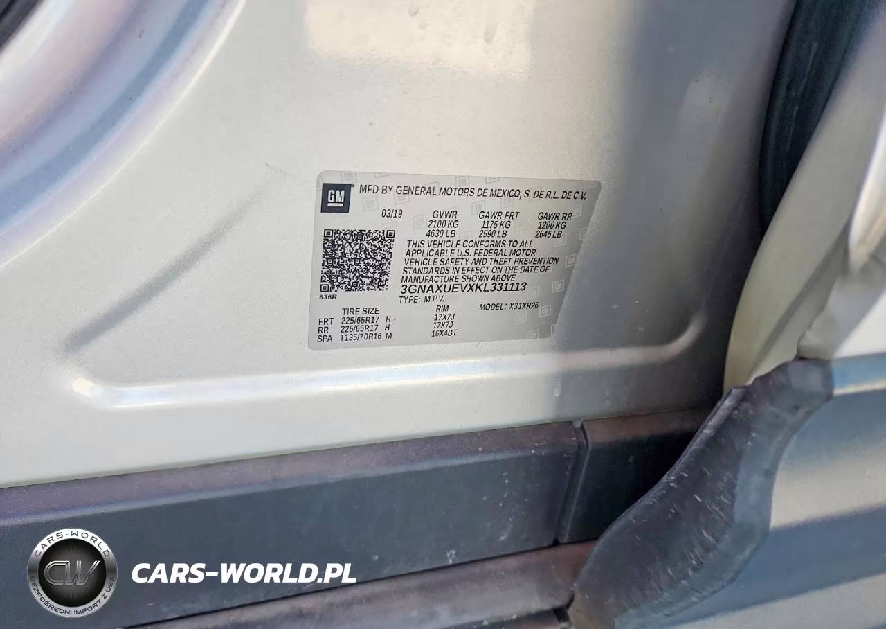 2019 Chevrolet Equinox Lt VIN:3GNAXUEVXKL331113 - 13