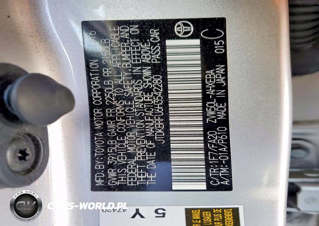 2017 Toyota Prius Two VIN:JTDKBRFU6H3542280 - 13
