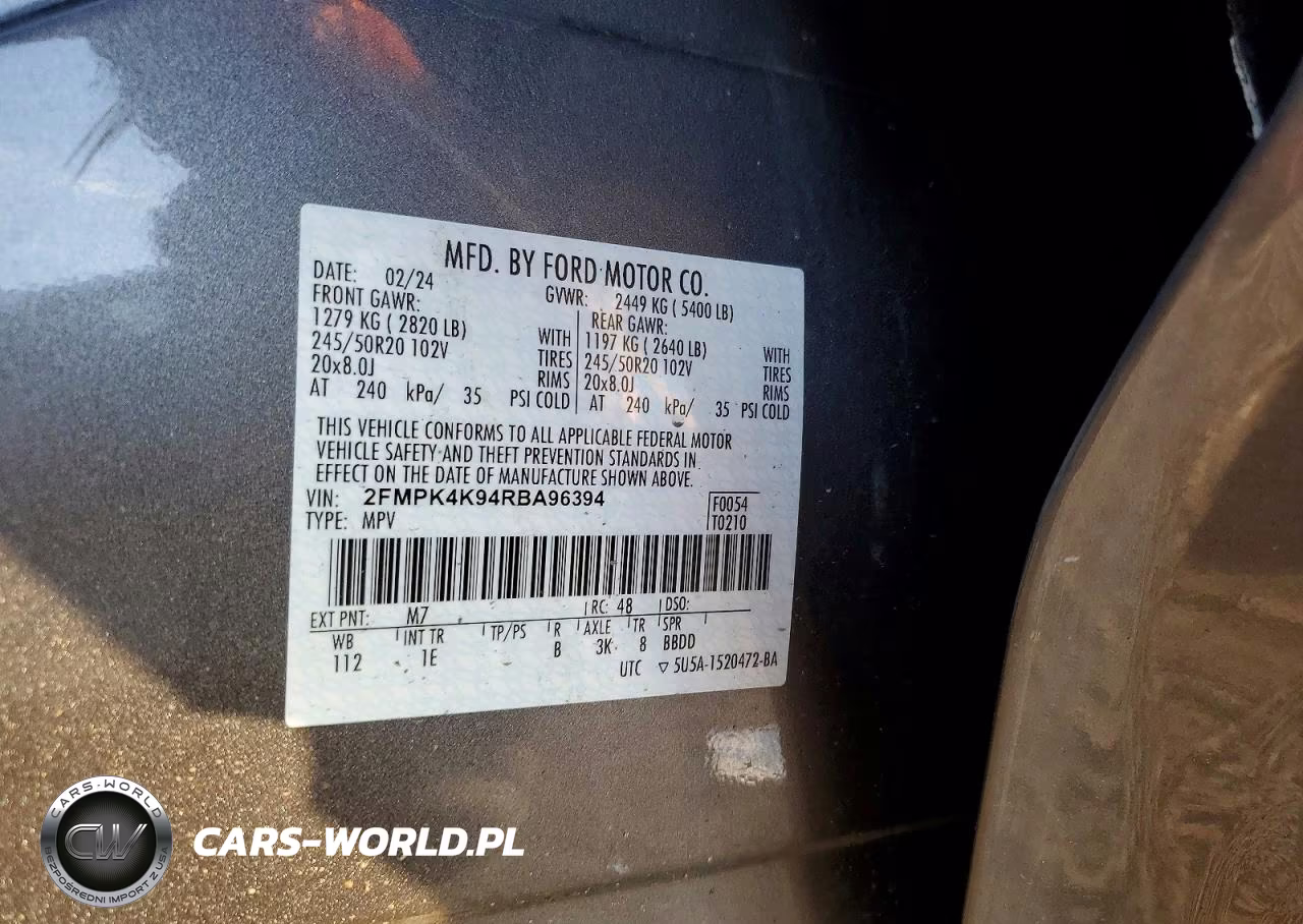 2024 Ford Edge Titanium VIN:2FMPK4K94RBA96394 - 13