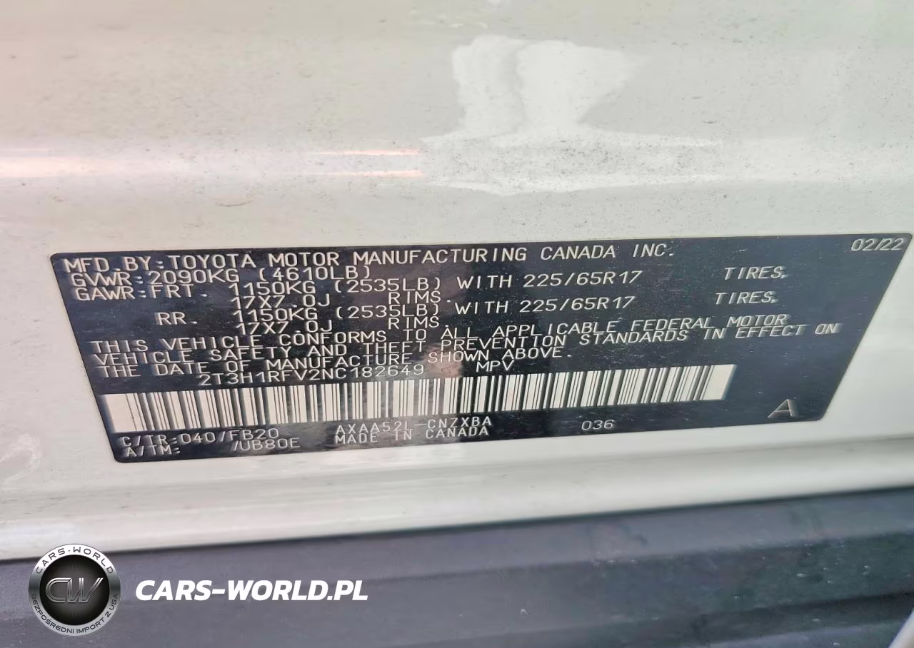 2022 Toyota Rav4 Le VIN:2T3H1RFV2NC182649 - 12
