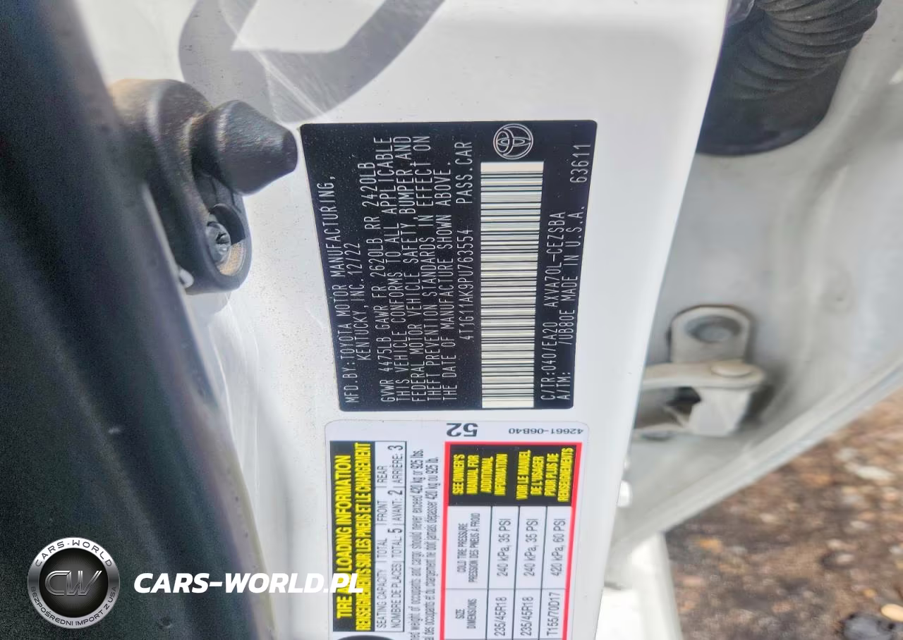 2023 Toyota Camry Se VIN:4T1G11AK9PU763554 - 12