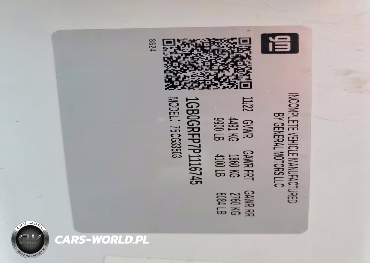 2023 Chevrolet Express Box Truck VIN:1GB0GRFP7P1116745 - 11