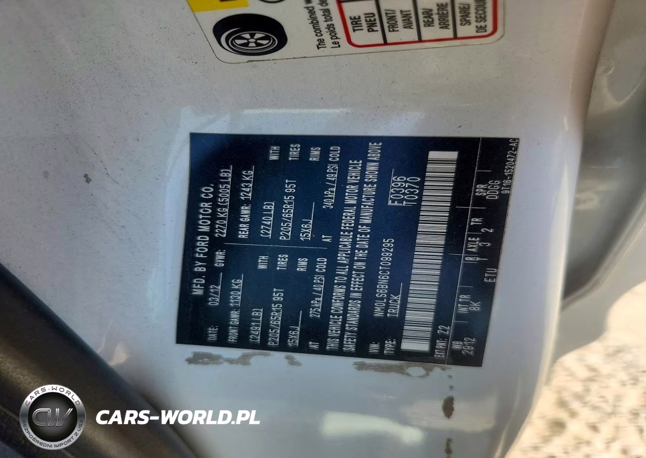 2012 Ford Transit Connect Xlt VIN:NM0LS6BN6CT099295 - 14