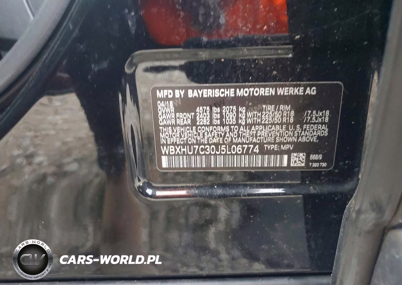 2018 BMW X1 Sdrive28I VIN:WBXHU7C30J5L06774 - 13