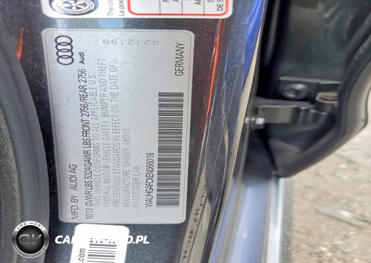 2014 Audi A6 Prestige VIN:WAUHGAFCXEN066018 - 12