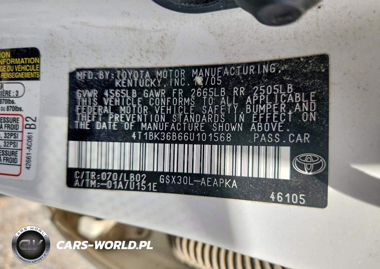 2006 Toyota Avalon Limited VIN:4T1BK36B66U101568 - 12