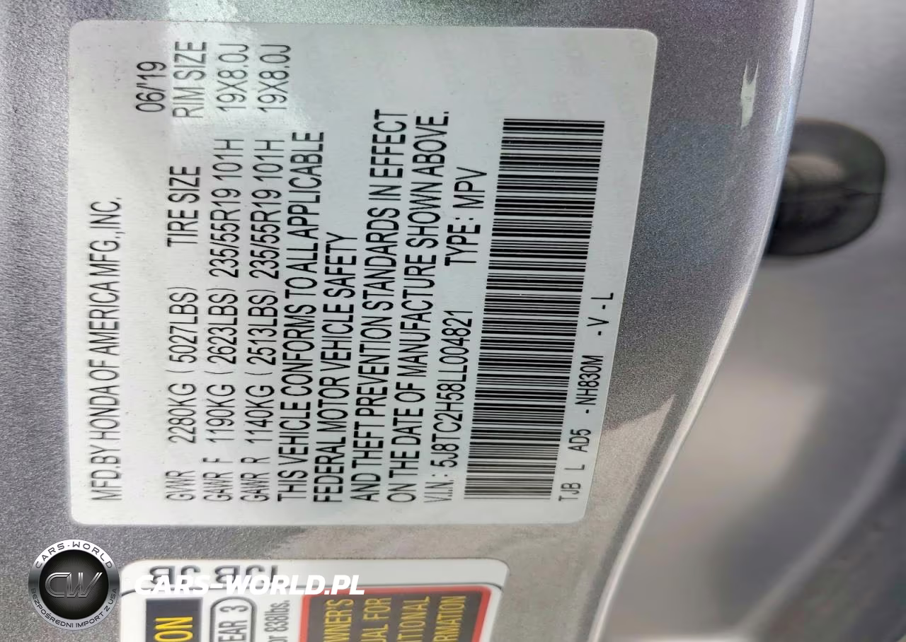 2020 Acura Rdx Technology VIN:5J8TC2H58LL004821 - 13