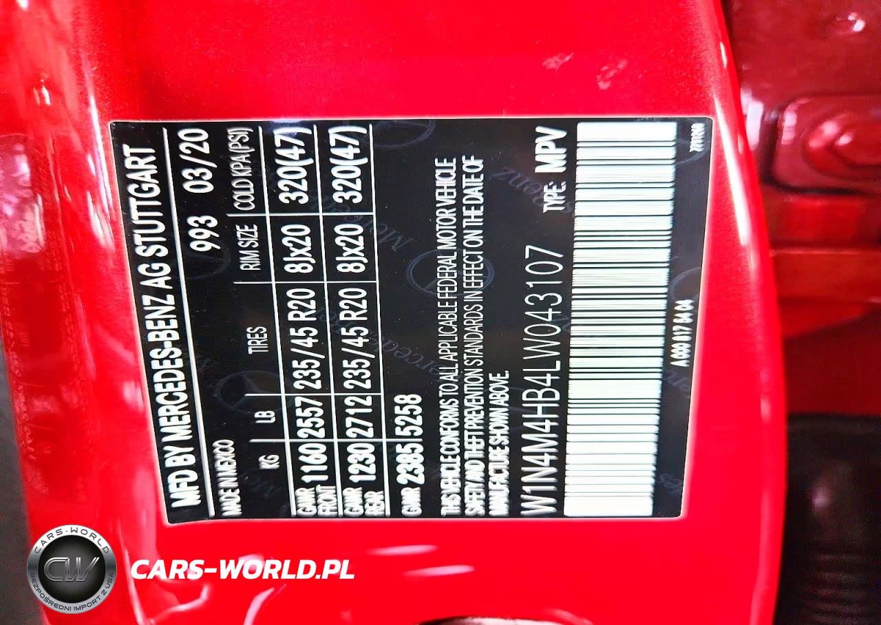 2020 Mercedes-Benz Glb 250 4Matic VIN:W1N4M4HB4LW043107 - 13